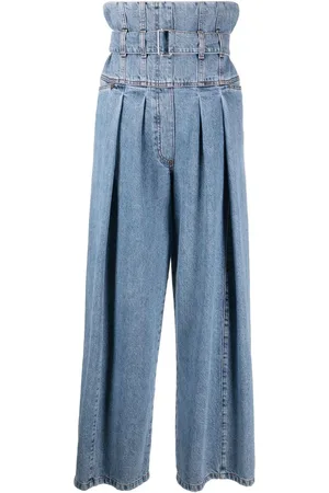 Serafini Weite Jeans mit hohem Bund