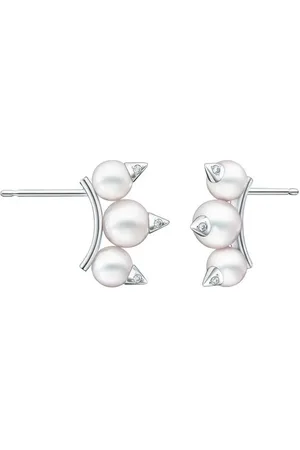 Tasaki 18kt Collection Line Danger Neo Weißgoldohrringe mit Diamanten