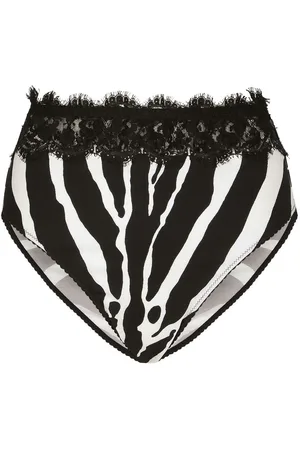 Dolce & Gabbana Hoch sitzender Slip mit Zebra-Print