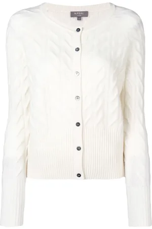 N.PEAL Cardigan mit Zopfmuster