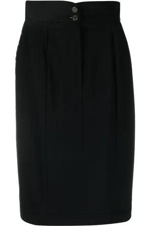 CHANEL 1999 Knielanger Faltenrock