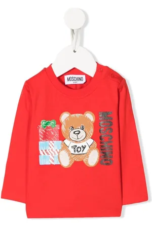 Moschino Langarmshirt mit Teddy-Print