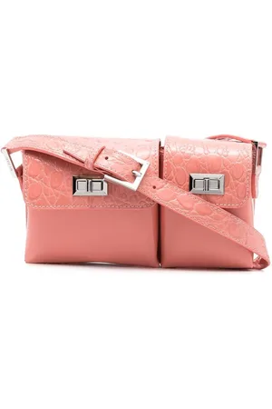 By Far Schultertasche mit Schlangen-Effekt