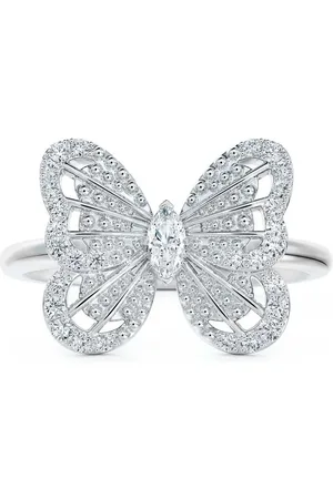 De Beers 18kt Weißgoldohrringe mit Topas