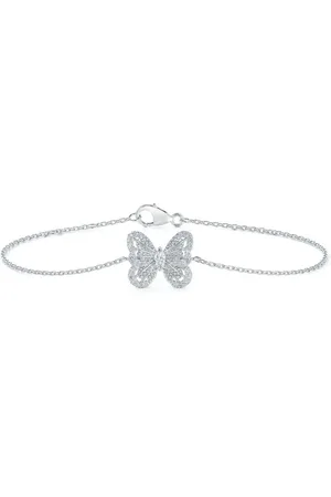De Beers 18kt Portraits of Nature Butterfly Weißgoldarmband mit Diamant