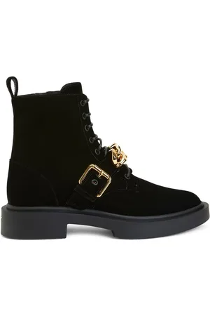 Giuseppe Zanotti Adric Schnürstiefel aus Samt