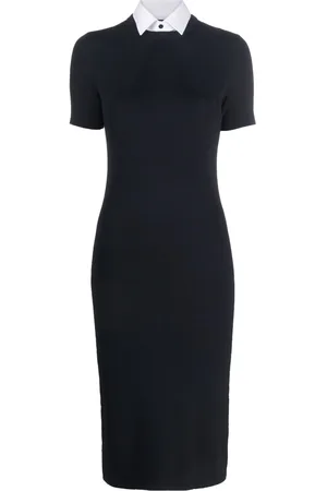 Ralph Lauren Midikleid mit kurzen Ärmeln