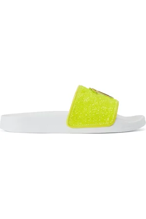 Giuseppe Zanotti Brett Pantoletten mit Glitter