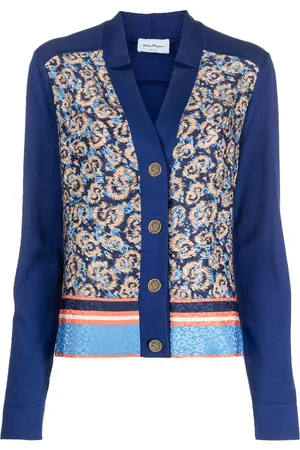 Salvatore Ferragamo Cardigan mit Leoparden-Print