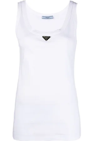 Prada Geripptes Jersey-Top