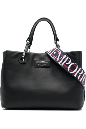 Emporio Armani Handtasche mit Logo-Schild
