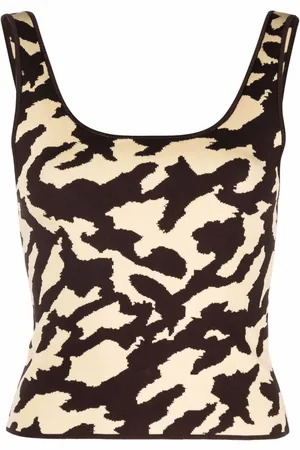 Nanushka Jacquard-Top mit Tieren