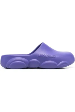 Moschino Mules mit Logo-Prägung