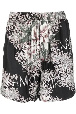 AMIRI Seidenshorts mit Blumen-Print