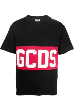 GCDS T-Shirt mit Logo-Streifen