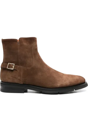 santoni Knöchelhohe Wildlederstiefel