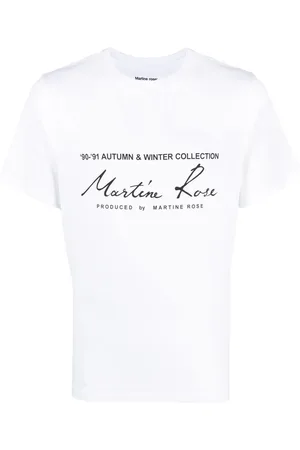 MARTINE ROSE T-Shirt mit Logo-Print