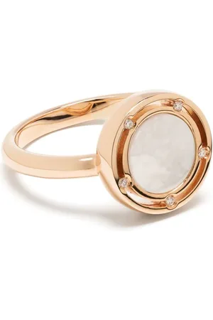 Damiani 18kt D.Side Rotgoldring mit Diamanten
