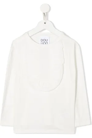 DOUUOD KIDS Langarmshirt mit Rüschen