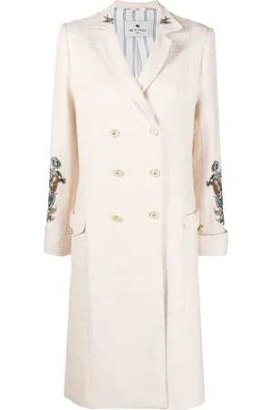 Etro Doppelreihiger Mantel mit grafischem Print