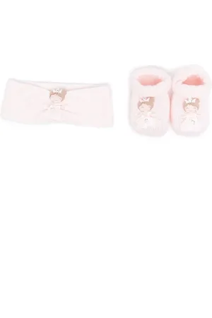 La Perla Set aus Stirnband und Babyschuhen