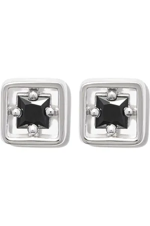Suzanne Kalan 18kt Weißgoldohrstecker mit Saphir