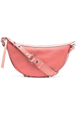 By Far Schultertasche mit Kroko-Effekt
