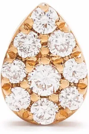 DJULA 18kt Pear Rotgoldohrstecker mit Diamanten