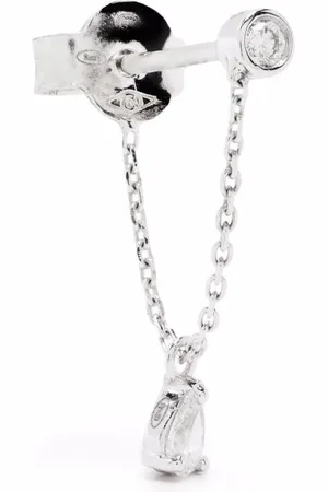 DJULA 18kt Delicatesse Weißgoldohrring mit Diamanten