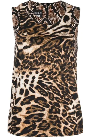 Moschino Top mit Animal-Print