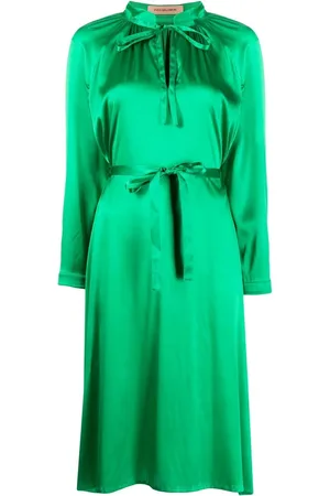 YVES SALOMON Kleid mit Satin-Finish