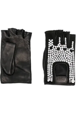 Philipp Plein Handschuhe mit Kristallen