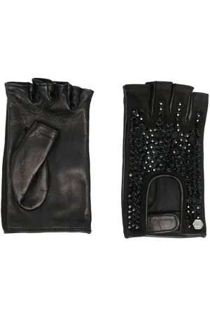 Philipp Plein Handschuhe mit Kristallen
