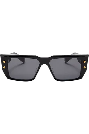Balmain Eckige Sonnenbrille mit Logo