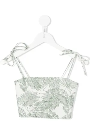 Little Bambah Cropped-Top mit Palmen-Print