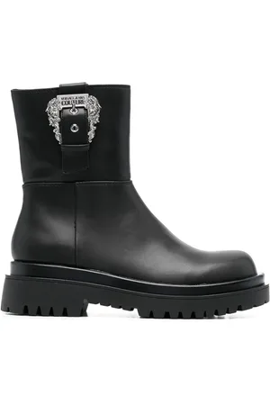 VERSACE Stiefeletten mit Schnalle
