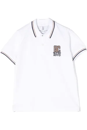 Brunello Cucinelli Poloshirt mit Logo-Stickerei