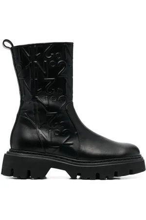 Nº21 Military-Stiefel mit Logo-Prägung