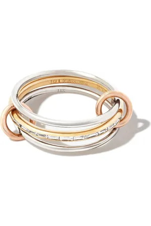 SPINELLI KILCOLLIN Rhea-Ring aus 18 kt Gelb- und Roségold und Sterlingsilber