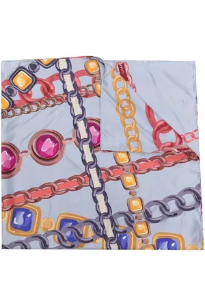 CHANEL Schal mit Schmuck-Print