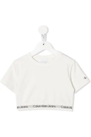 Calvin Klein Cropped-T-Shirt mit Logo-Print