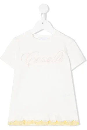 Roberto Cavalli T-Shirt mit Logo-Stickerei