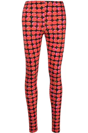 La DoubleJ Leggings mit Kirschen-Print