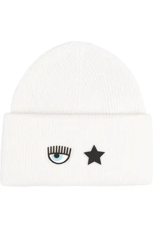 Chiara Ferragni Gerippte Beanie mit Augenmotiv