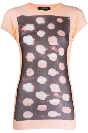 Jean Paul Gaultier 1990s T-Shirt mit abstraktem Print