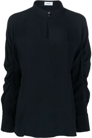 Salvatore Ferragamo Bluse mit Schlüssellochausschnitt