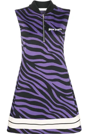 Palm Angels Kleid mit Zebra-Print