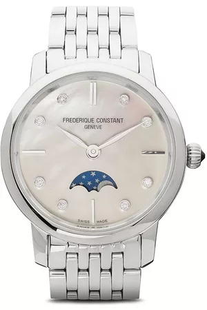 Frederique Constant Damen Schmuck - Schmale 'Moonphase' Armbanduhr, 30mm