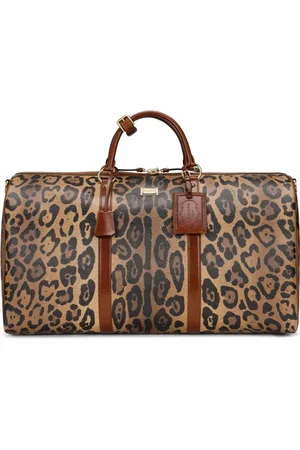 Dolce & Gabbana Mittelgroße Crespo Reisetasche mit Leoparden-Print