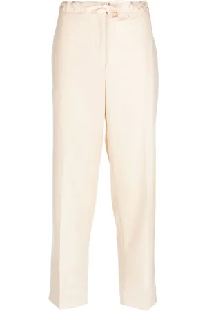 Jil Sander Cropped-Hose mit Kordelzug